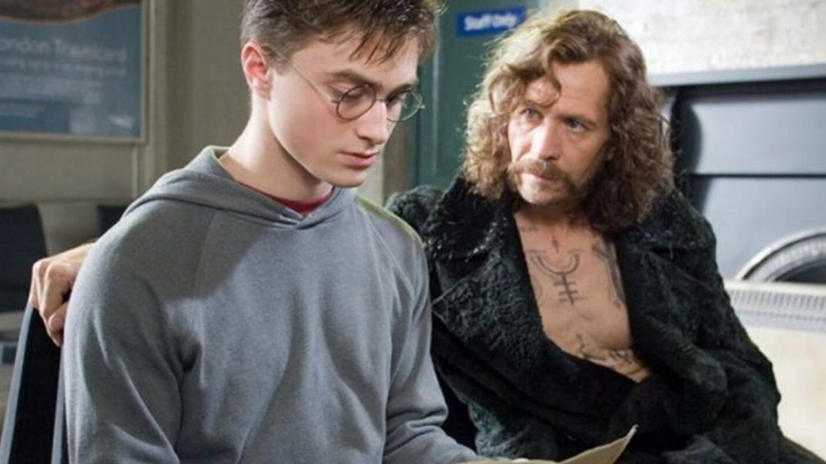 Harry (Radcliffe) y Sirius (Oldman) en 'Harry Potter y la Orden del Fénix' (2007)